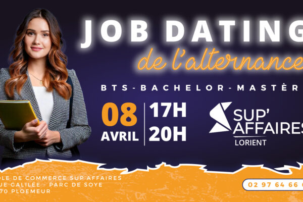 Job Dating de l’alternance à Lorient : plus de 100 offres à pourvoir le 8 avril chez Sup’Affaires
